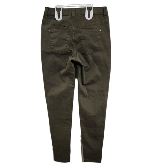 NWOT Liquidx Skinny Midrise Jeans Women's Size 0 Army Green - Picture 2 of 12